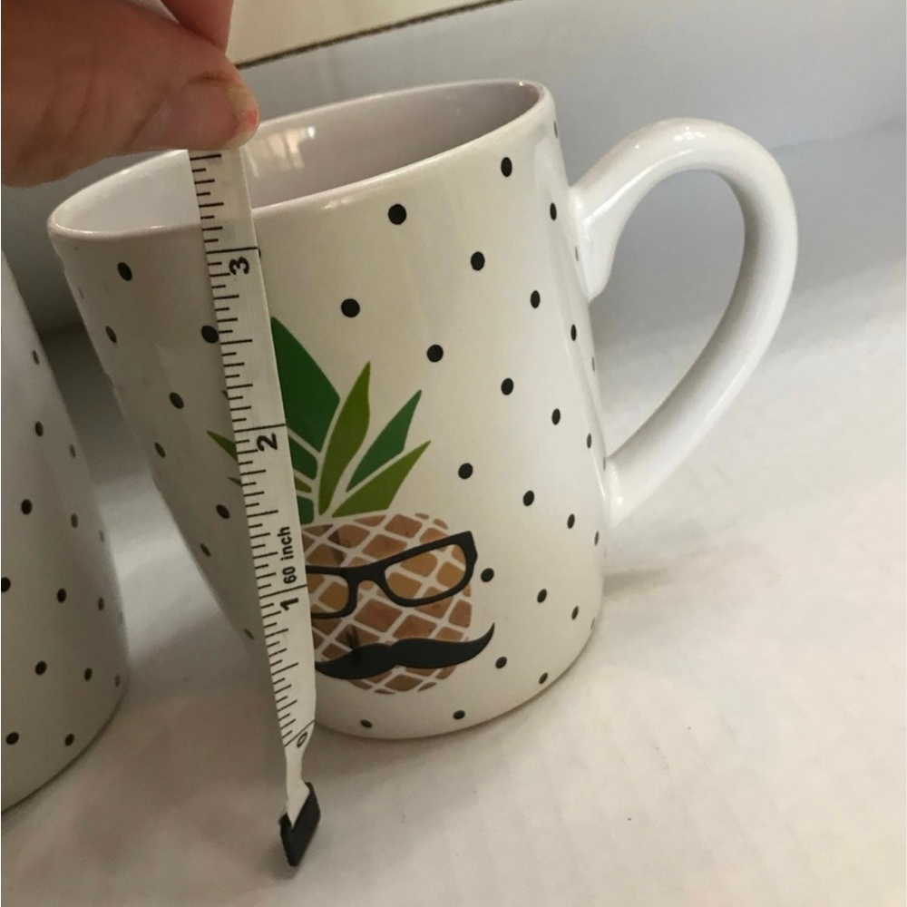 AMERICAN ATELIER (2)  Pineapple Coffee Mugs - Picture 5 of 7